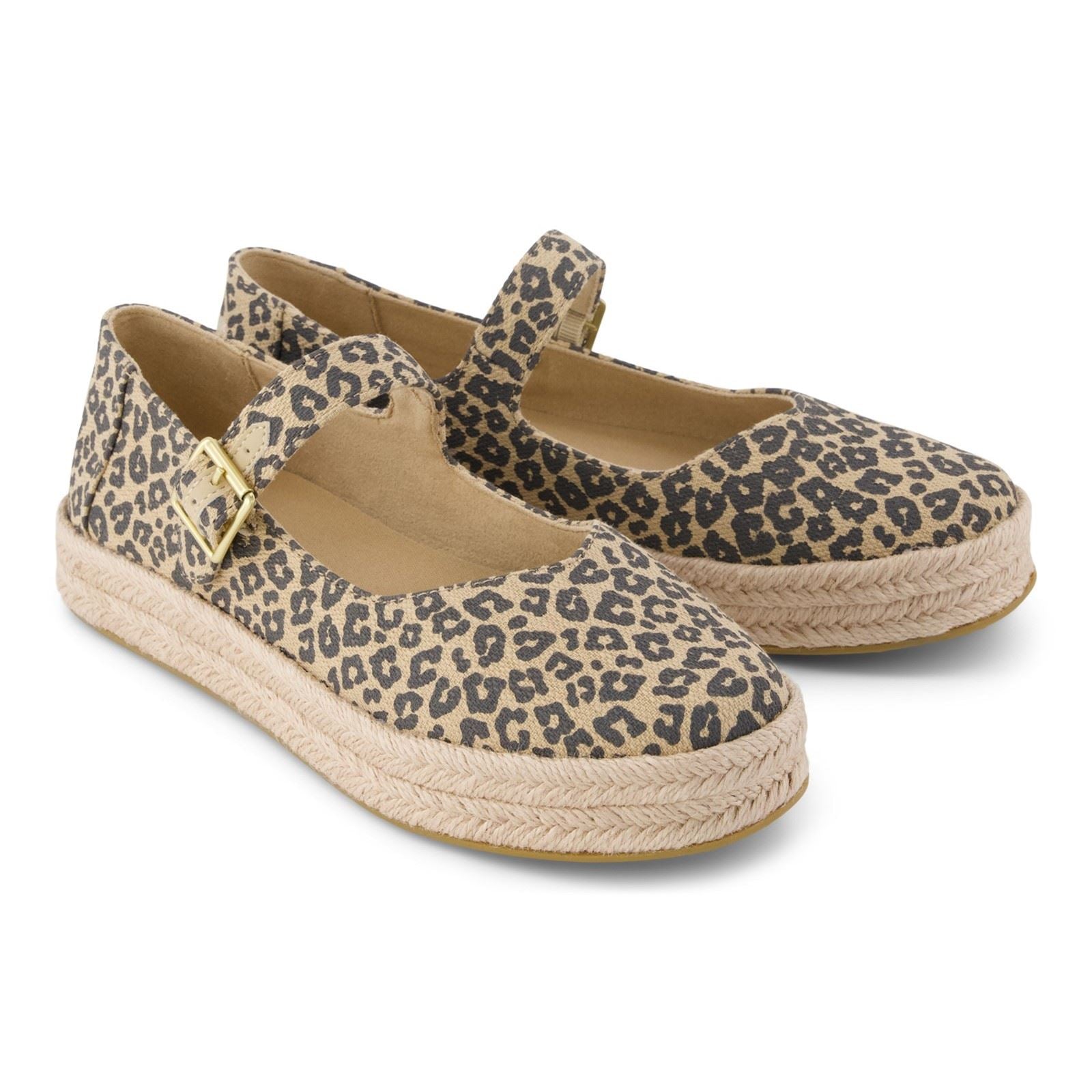 TOMS Carolina Mary Jane Espadrilles En Toile Pour Femmes Couleur Avoine