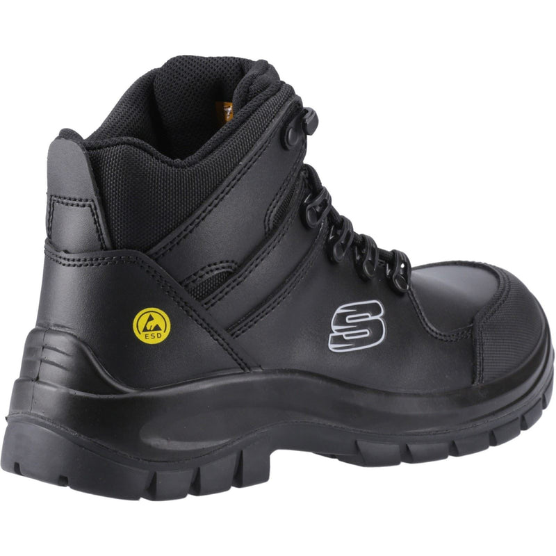 Skechers Workwear Trophus Kilram Bottes De Sécurité En Cuir Pour Hommes Noires