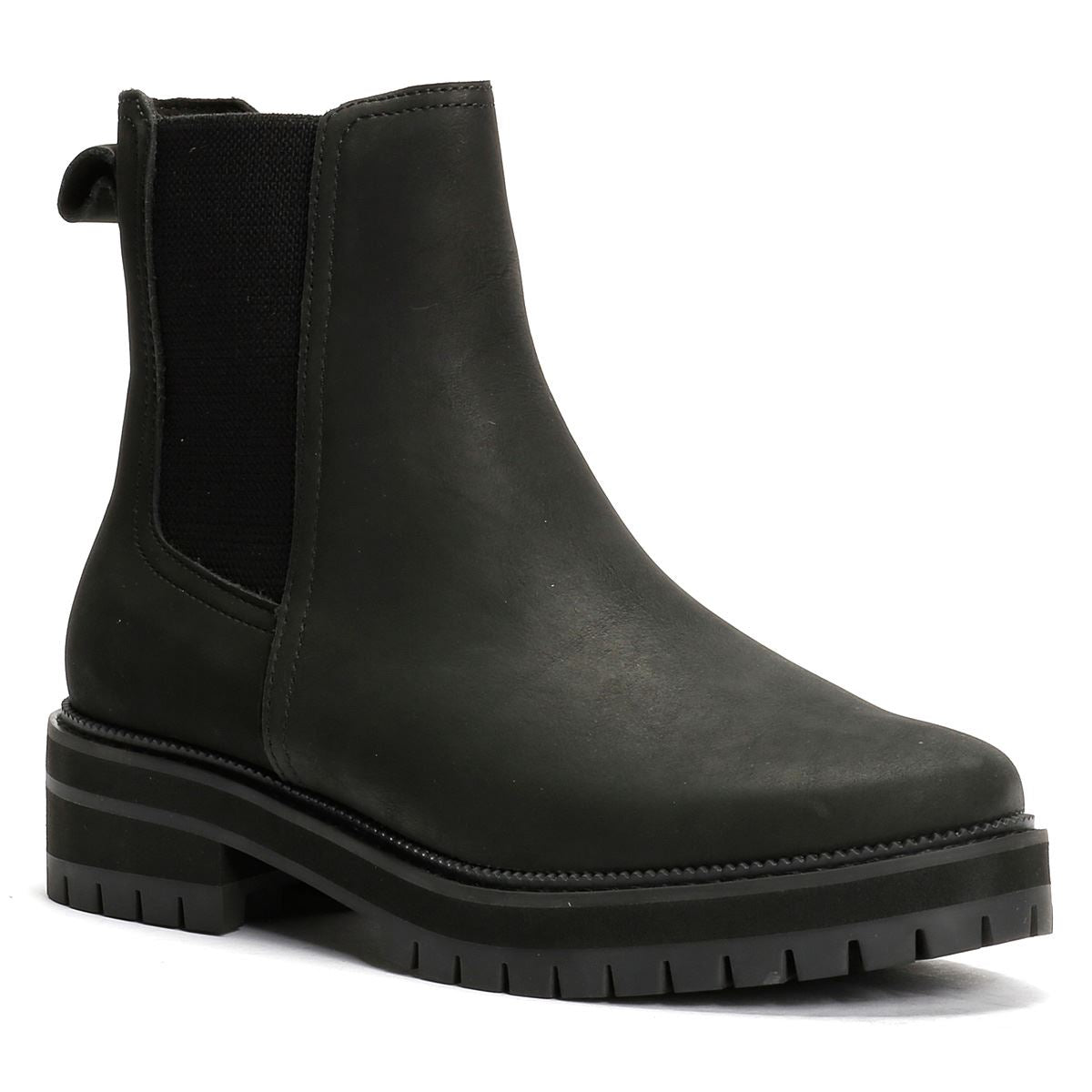 TOMS Bennet Bottes En Cuir Noires Pour Femmes