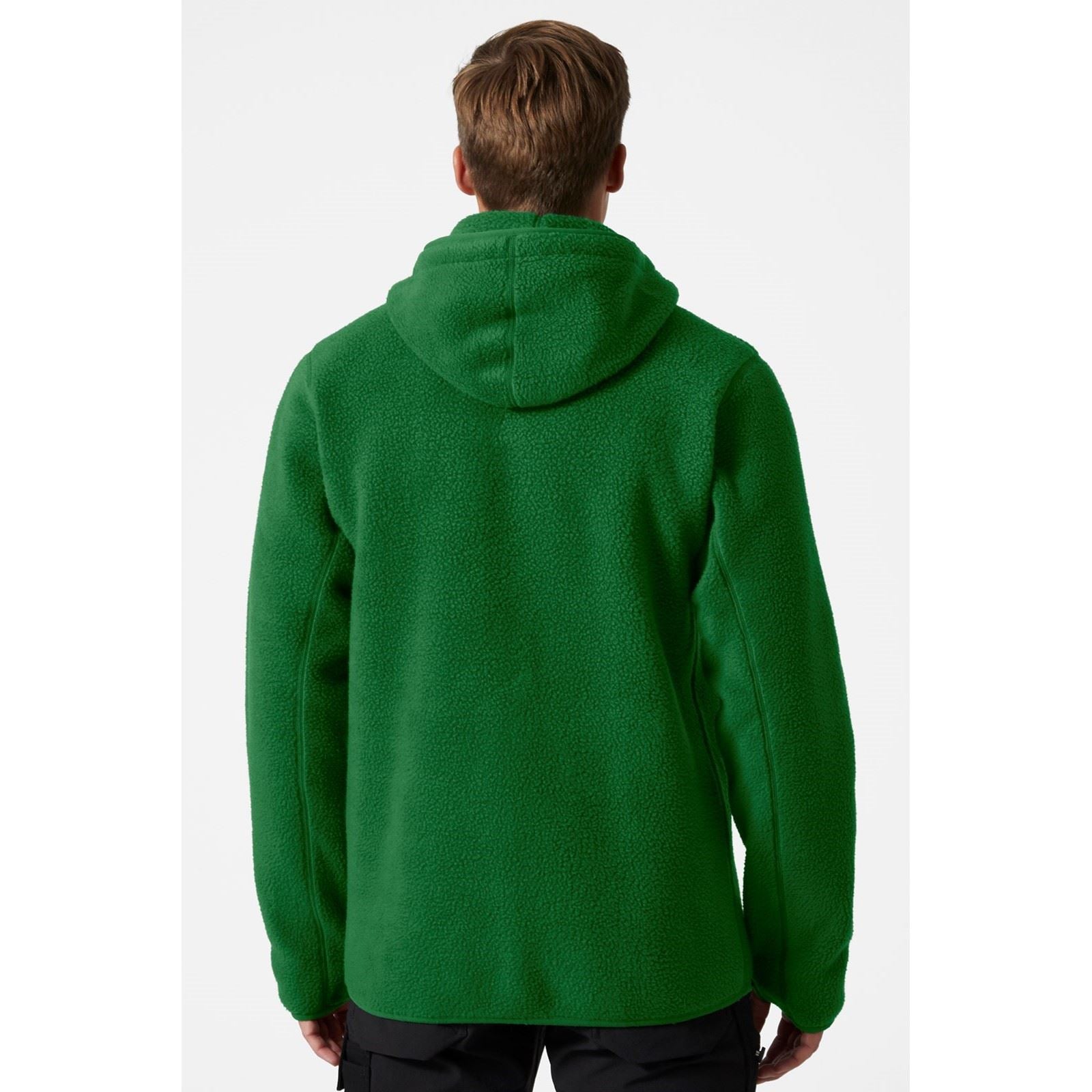 Helly Hansen Workwear Heritage Pile Hoodie Veste En Polaire Verte Pour Homme