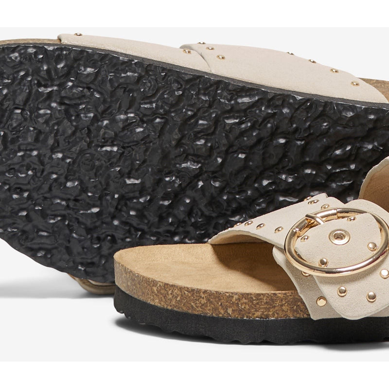 ONLY MAXI 15 Sandales Pour Femme En Synthétique De Couleur Crème