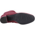 Hush Puppies Octavia Femmes Suédoises Bottines À Talons Bordeaux