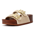 Desert Fleur Super Sandales Beige Pour Femmes