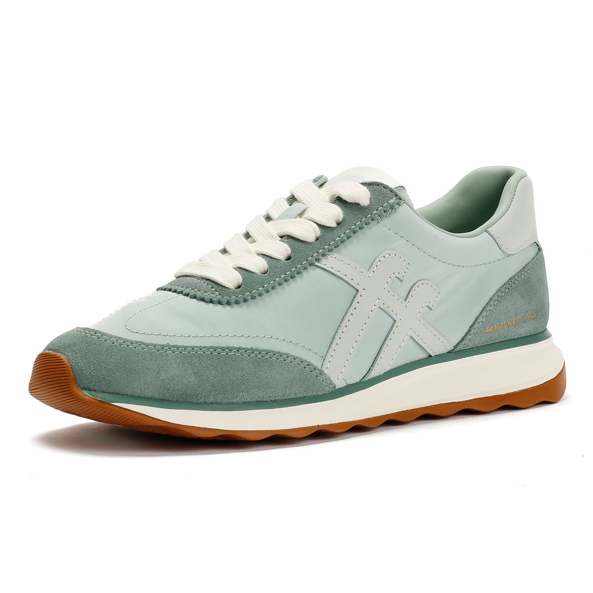 FitFlop X Pantone Retro-Q Baskets Vertes Pour Femmes Suede