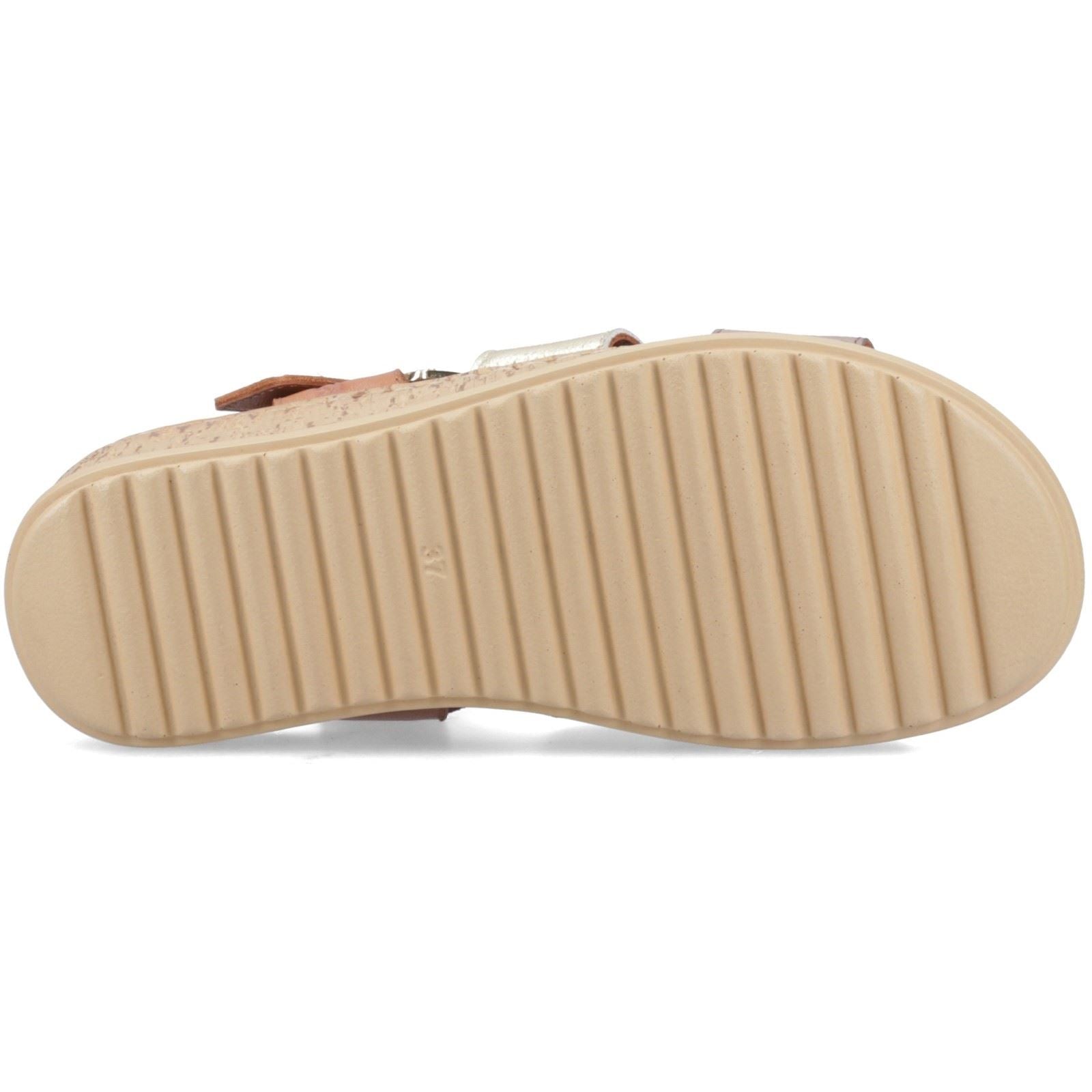 Hush Puppies Eliana Sandales Dorées En Cuir Pour Femmes