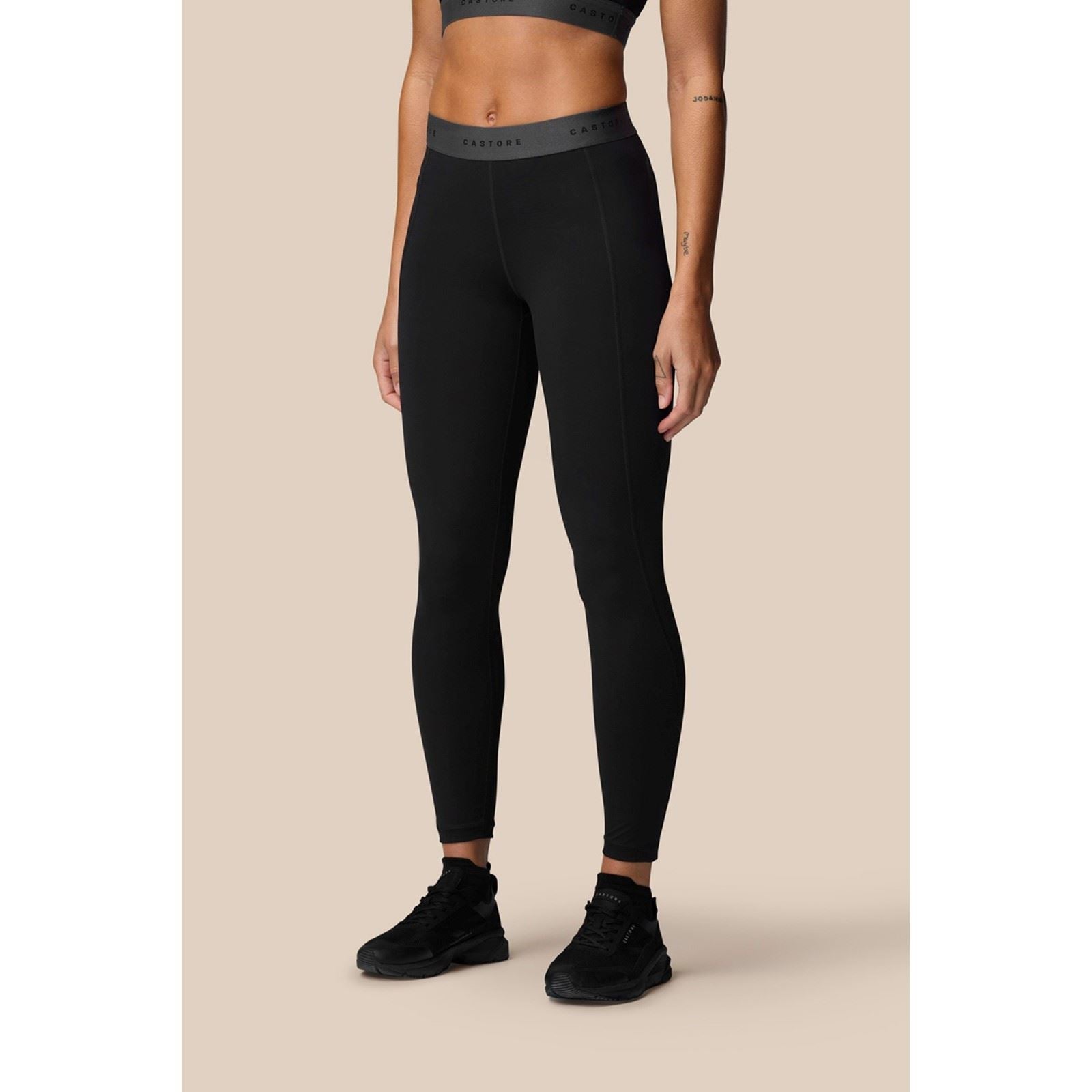 Castore Adapt Legging Leggings De Sport Noirs En Polyester Pour Femmes