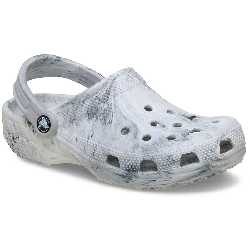 Crocs Classic Marbled Clog Sabots Thermoplastiques Noirs/blancs