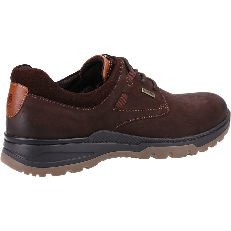 Hush Puppies Pele Chaussures À Lacets En Nubuck Marron Pour Hommes
