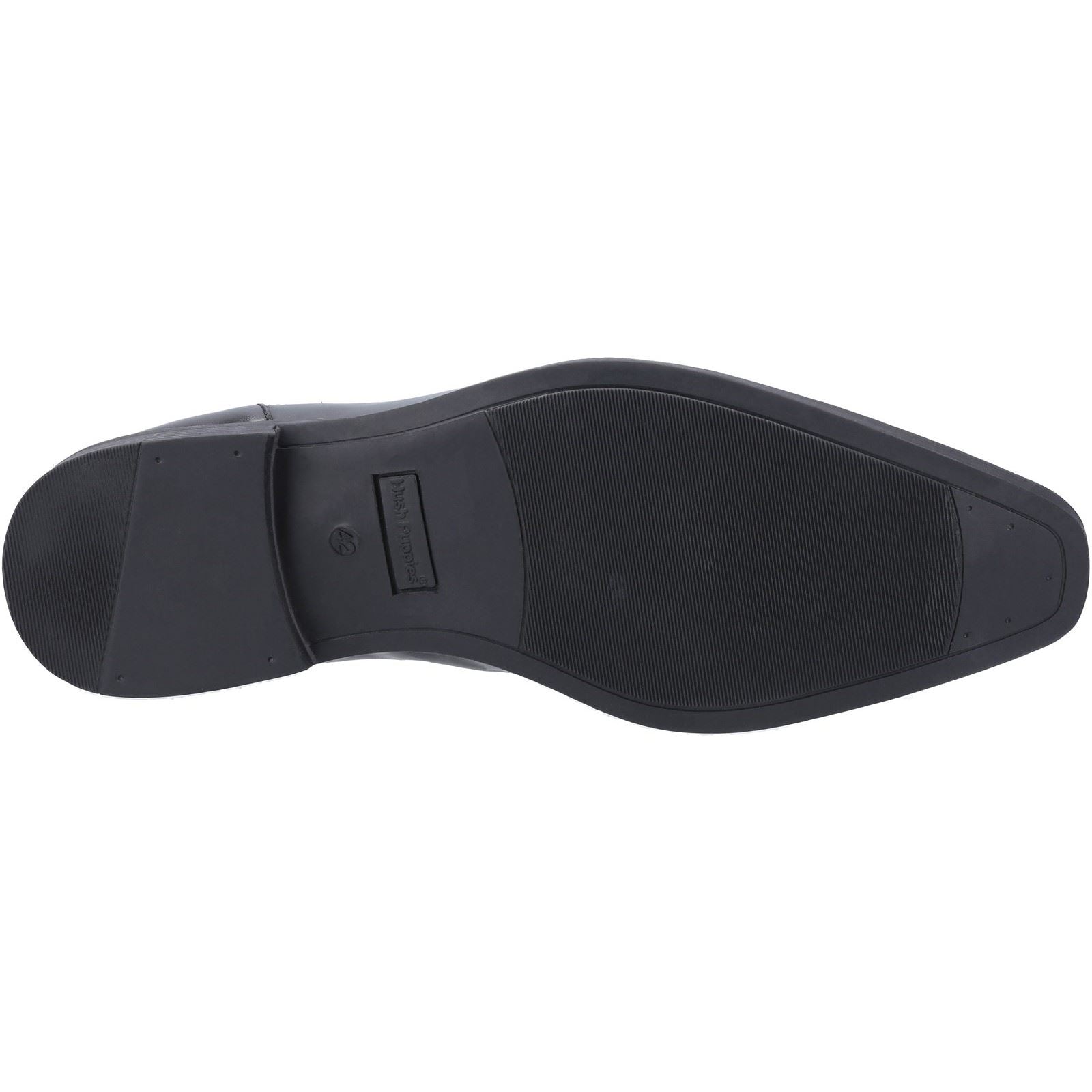 Hush Puppies Ezra Chaussures En Cuir Noir À Lacets Pour Hommes