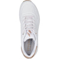 Skechers Uno Shimmer Away Baskets Blanches Pour Femmes En Matière Synthétique