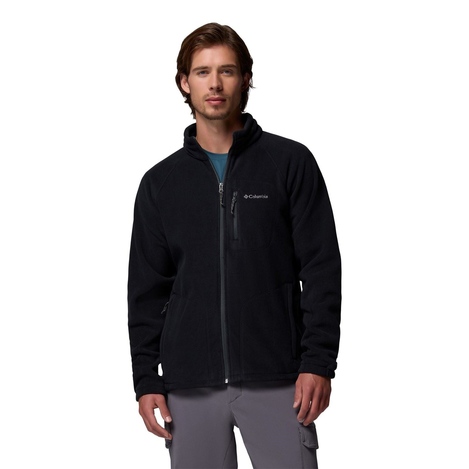 Columbia Fast Trek II Full Zip Veste En Polaire Noire Pour Homme