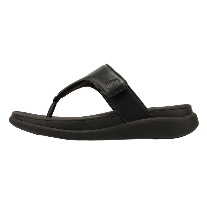 FitFlop F-Mode Go Adjustable Flatform Sandales Noires Pour Femmes