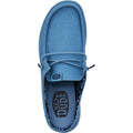 HEYDUDE Wally Slip Canvas Chaussons Bleu Élémentaire Pour Hommes En 100% Coton