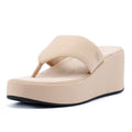 FitFlop Platfforms Wedge Sandales Beige Pour Femmes