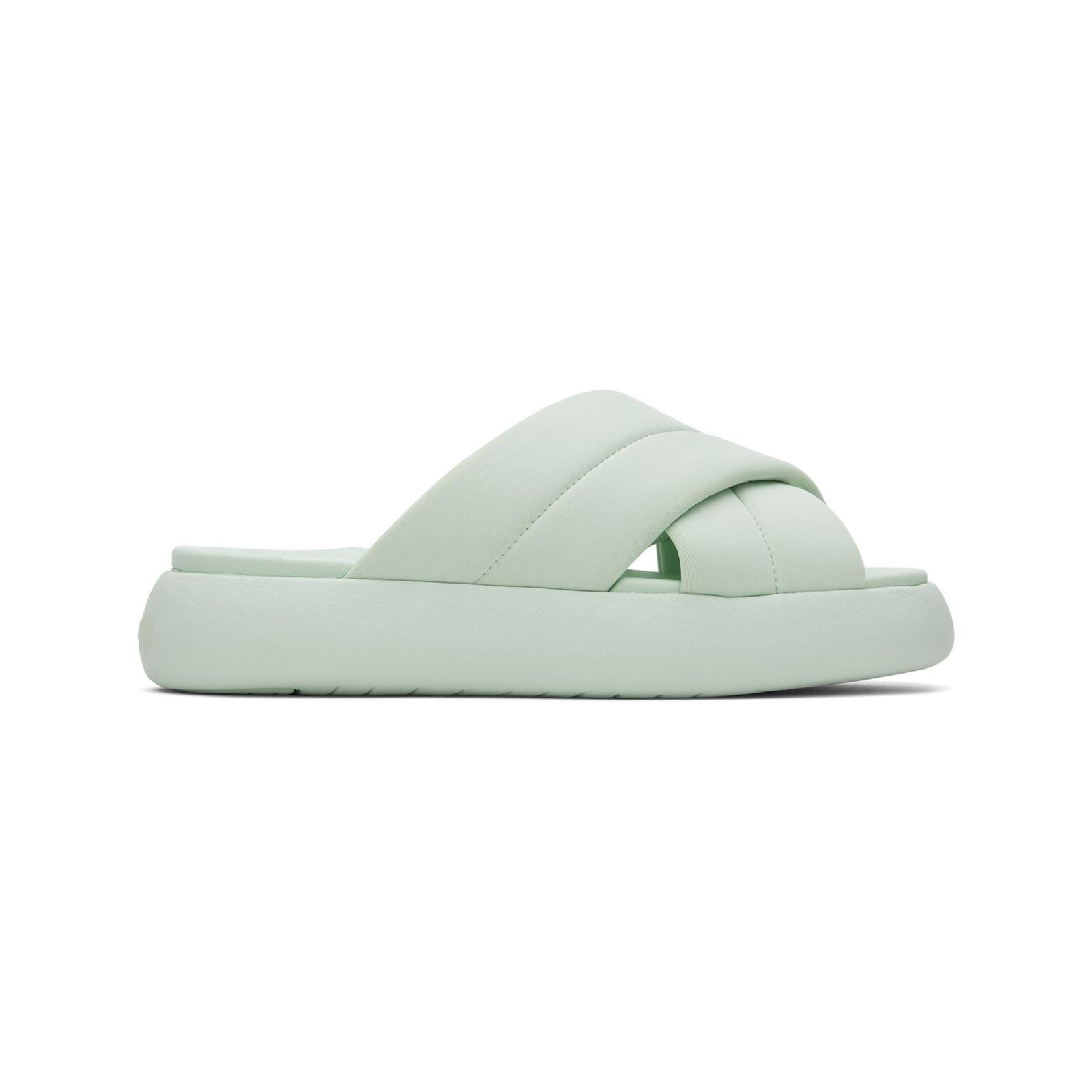 TOMS Mallow Crossover Tongs En Menthe Pour Femmes En Mélange De Polyester