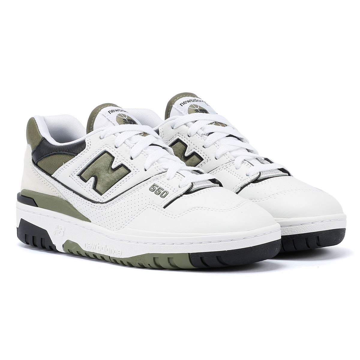 New Balance 550 Baskets Blanches/Khaki
