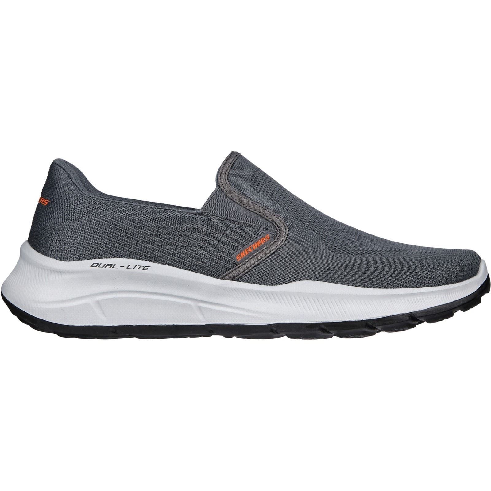 Skechers Equalizer 5.0 Grand Legacy Baskets Pour Homme En Toile De Couleur Anthracite