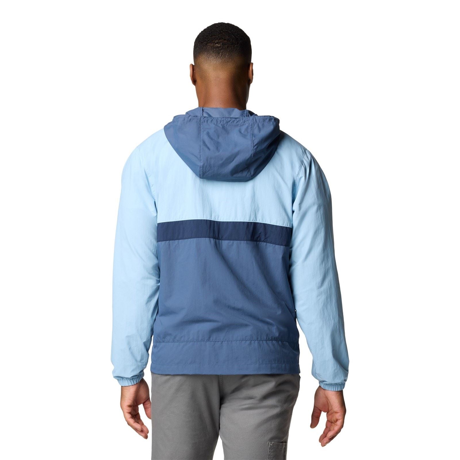 Columbia Spire Valley Hooded Windbreaker Vestes Coupe-Vent Bleues Pour Hommes