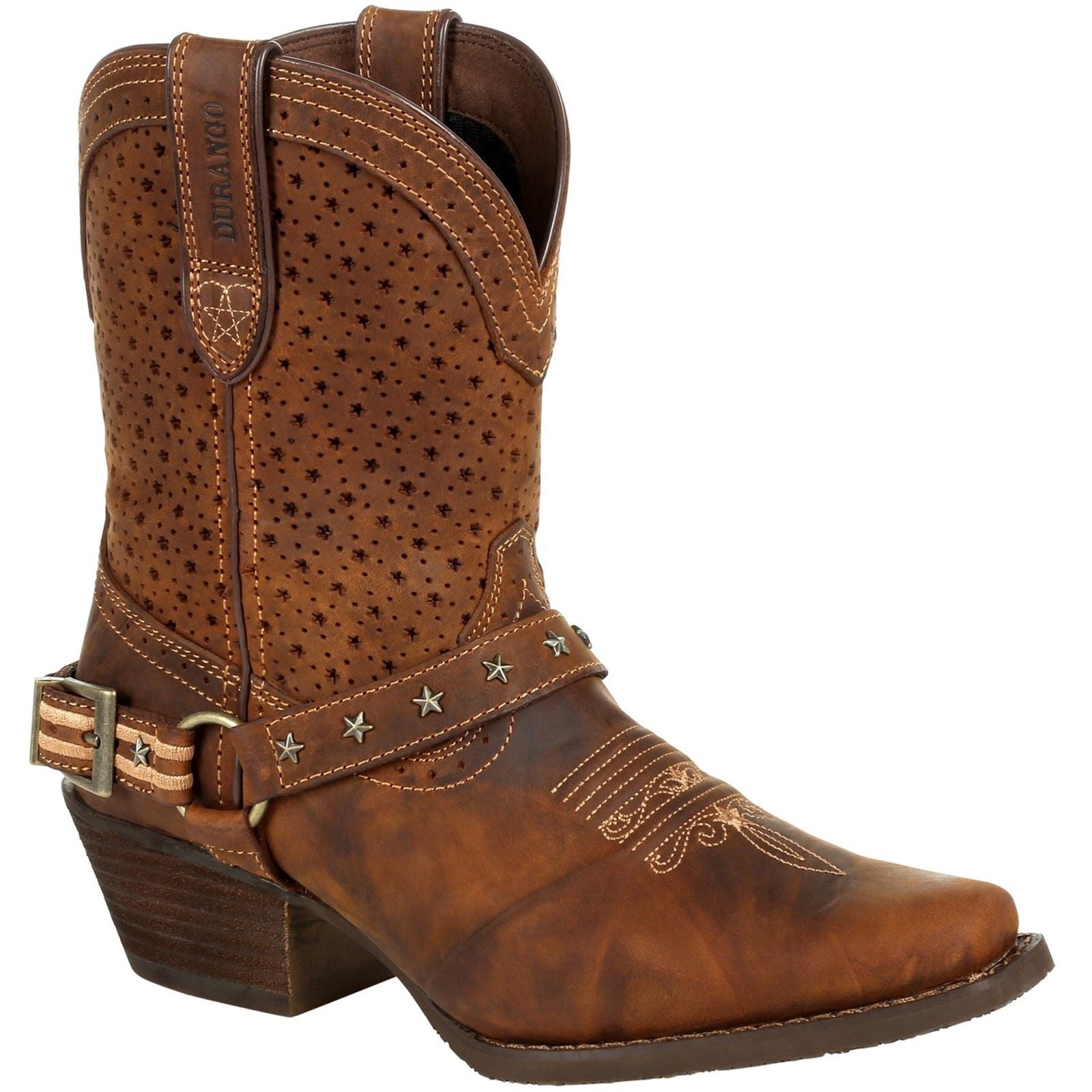 Durango Bottines Brunes En Cuir Pour Femmes Crush Bomber