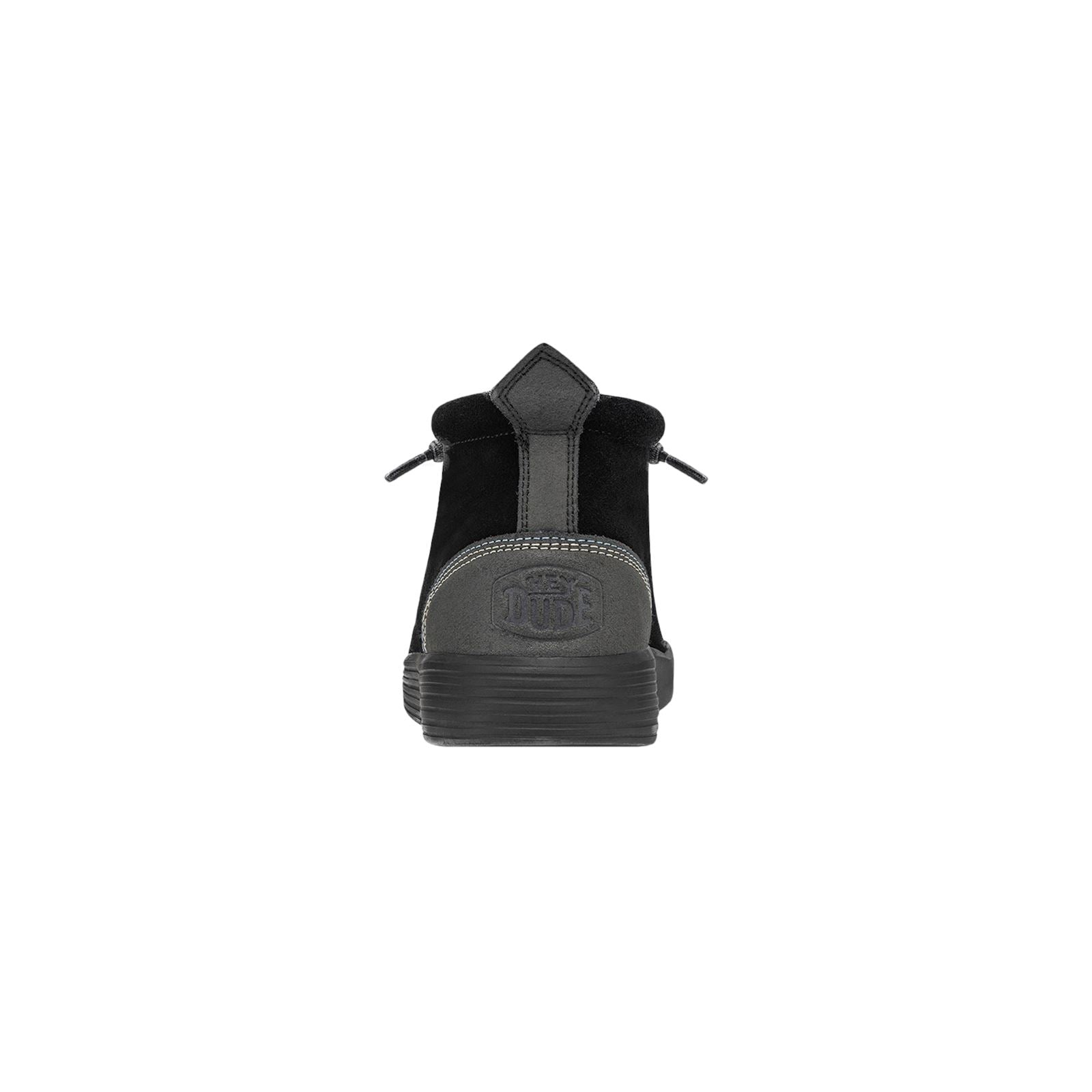 HEYDUDE Jo Bottes Noires En Daim Pour Homme