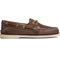 Sperry Gold Cup Authentic Original Chaussures Bateau Marron En Cuir Pour Hommes