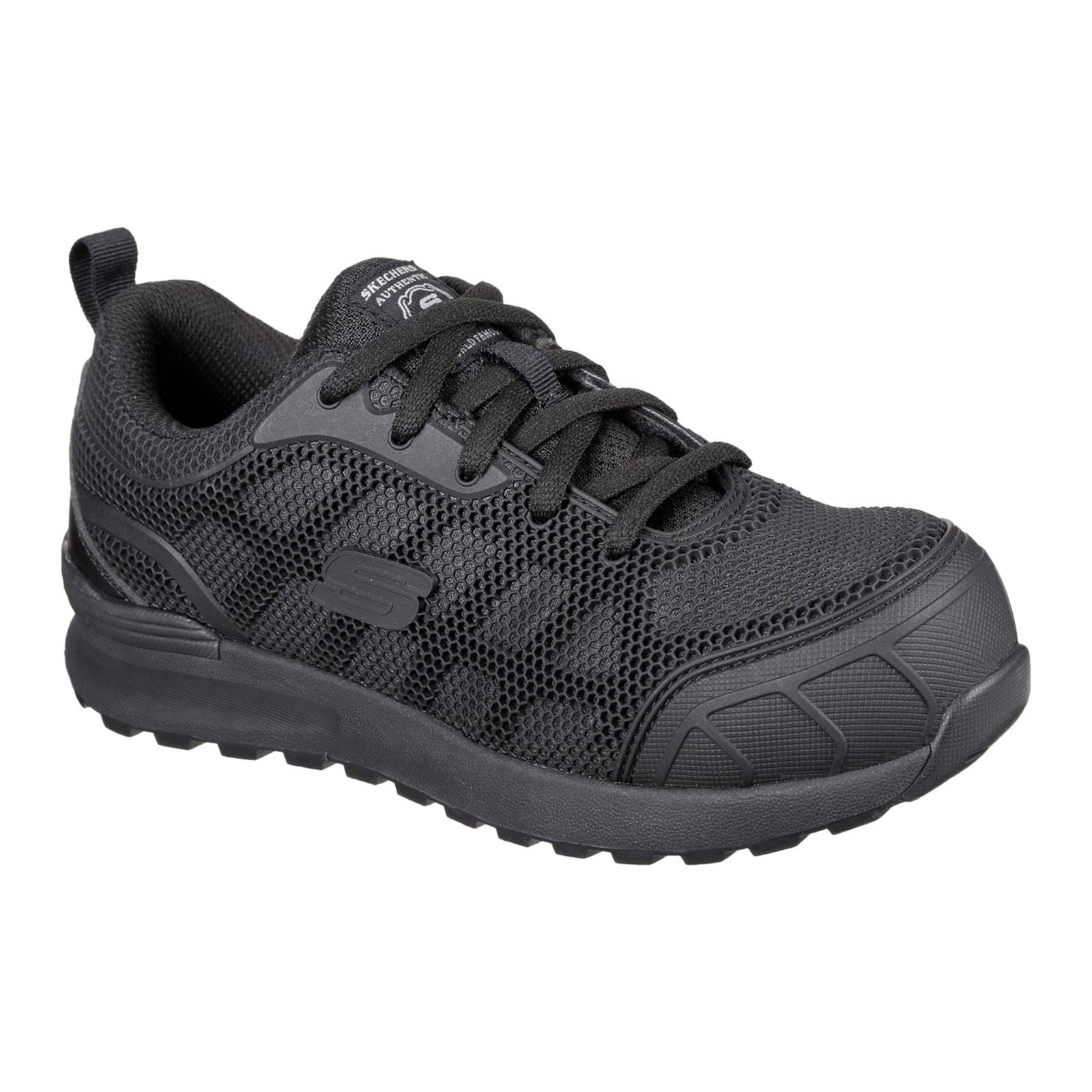 Skechers Workwear Bulklin Ayak Baskets De Sécurité En Nylon Pour Femmes Noires/Noires