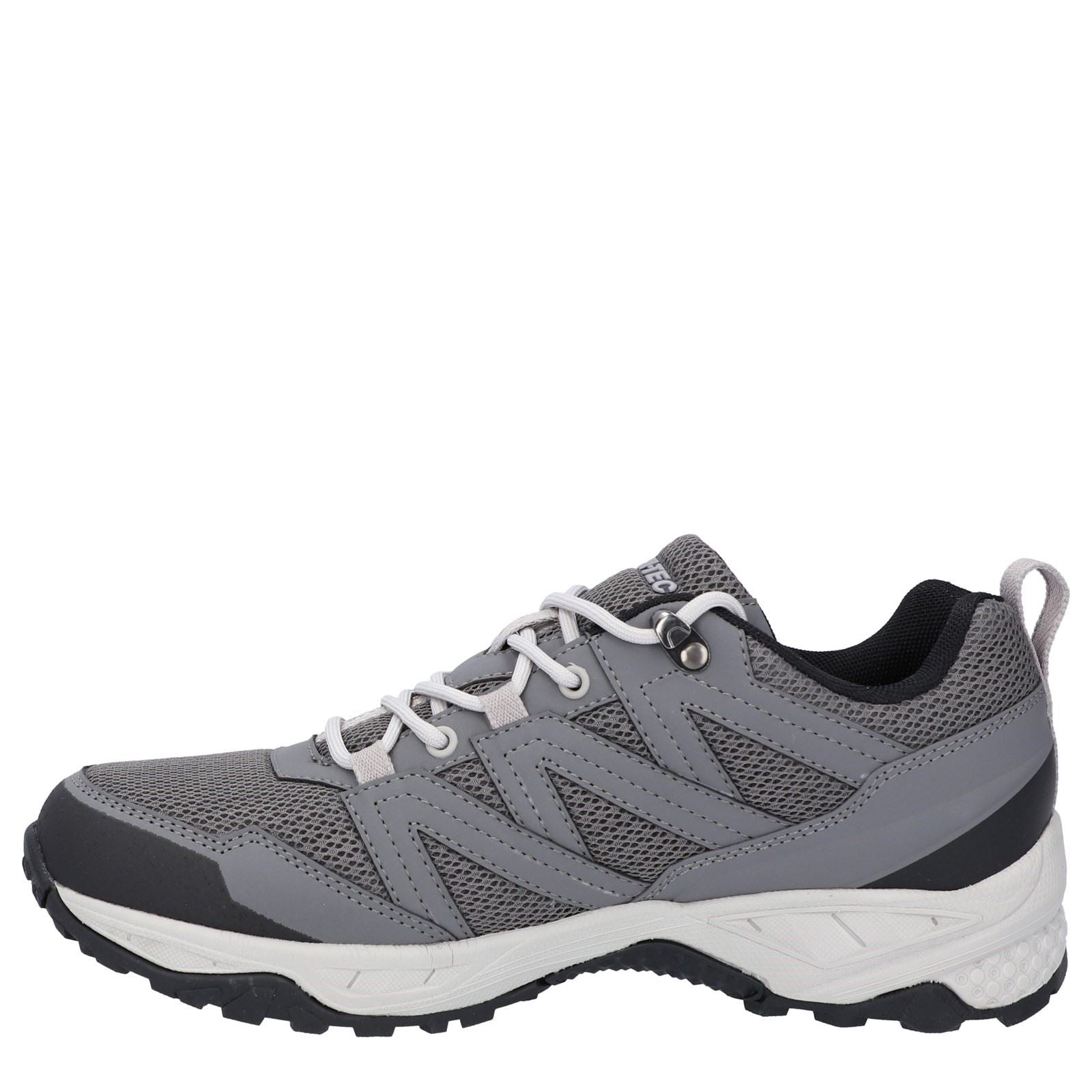 Hi-Tec Saunter WP Chaussures De Randonnée Grises Pour Hommes En Maille De Polyester