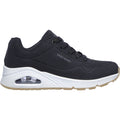 Skechers Uno Stand on Air Baskets Noires Pour Femmes En Matière Synthétique