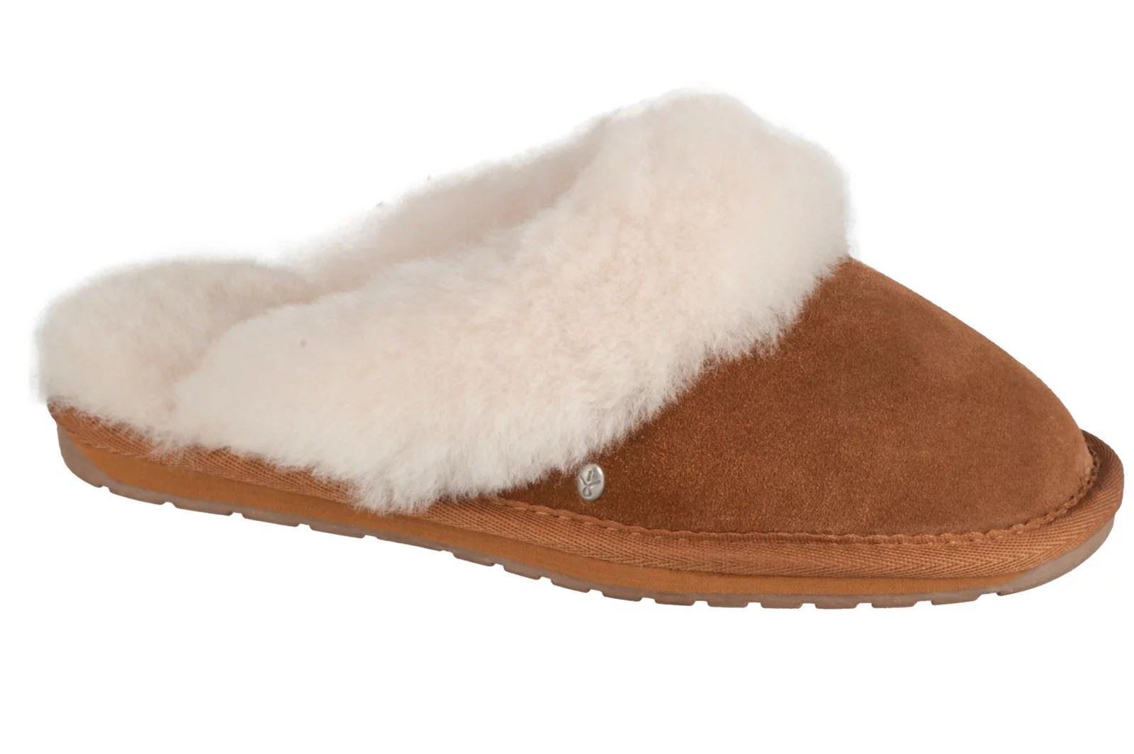 Emu Australia Jolie Chaussons En Suède Pour Femmes Marron