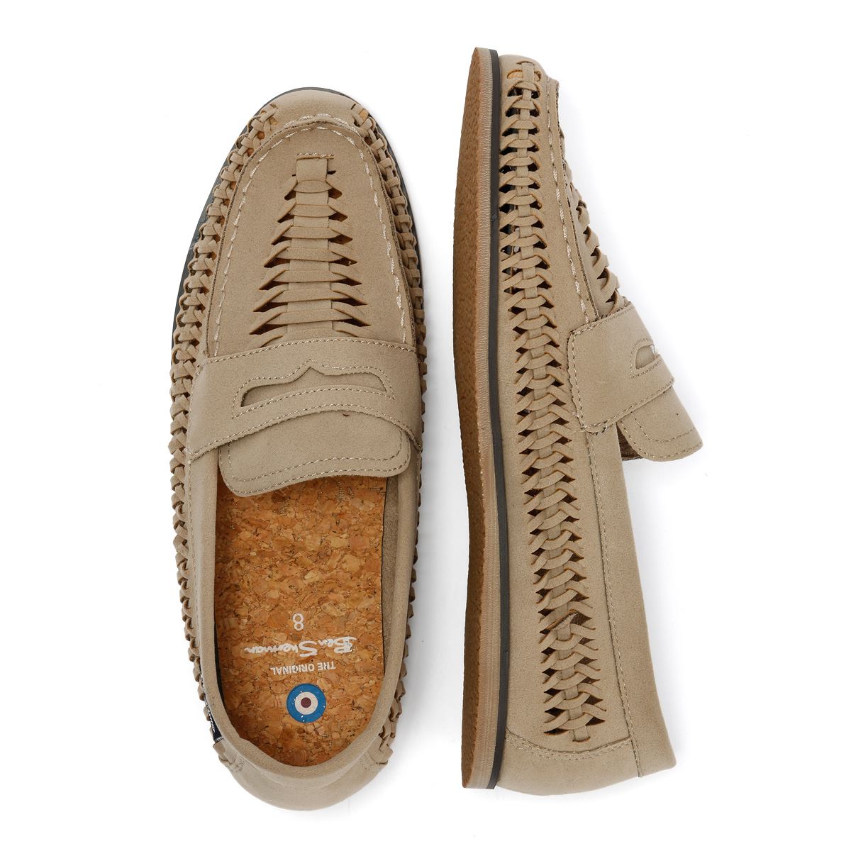Ben Sherman Miami Mocassins Gris Pour Hommes