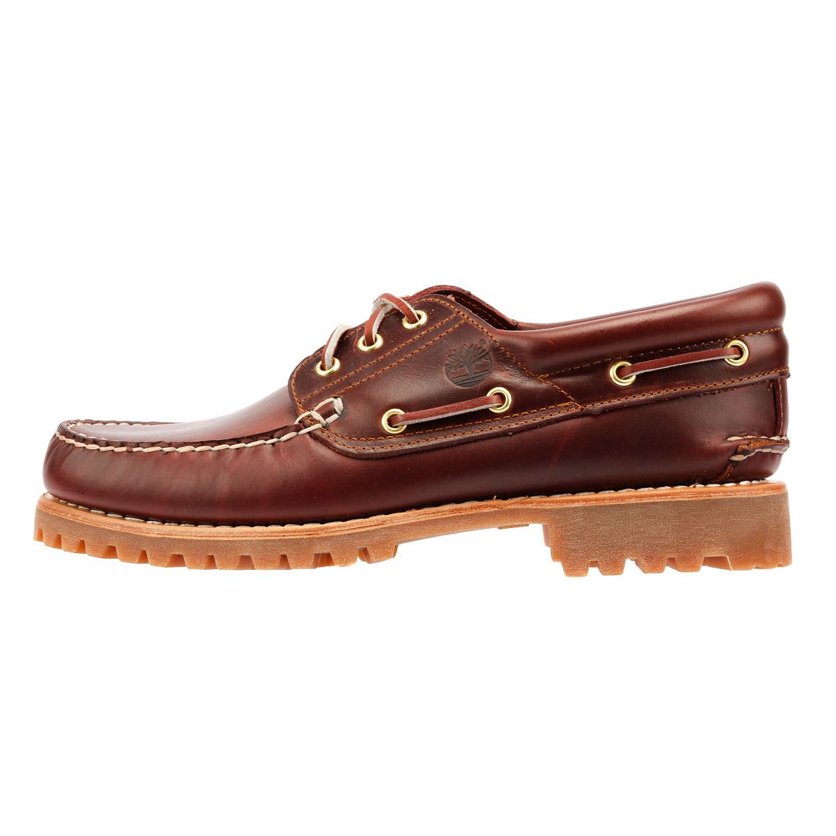 Timberland Authentic 3 Eye Classic Lug Chaussures Rouges À Lacets Pour Hommes En Cuir
