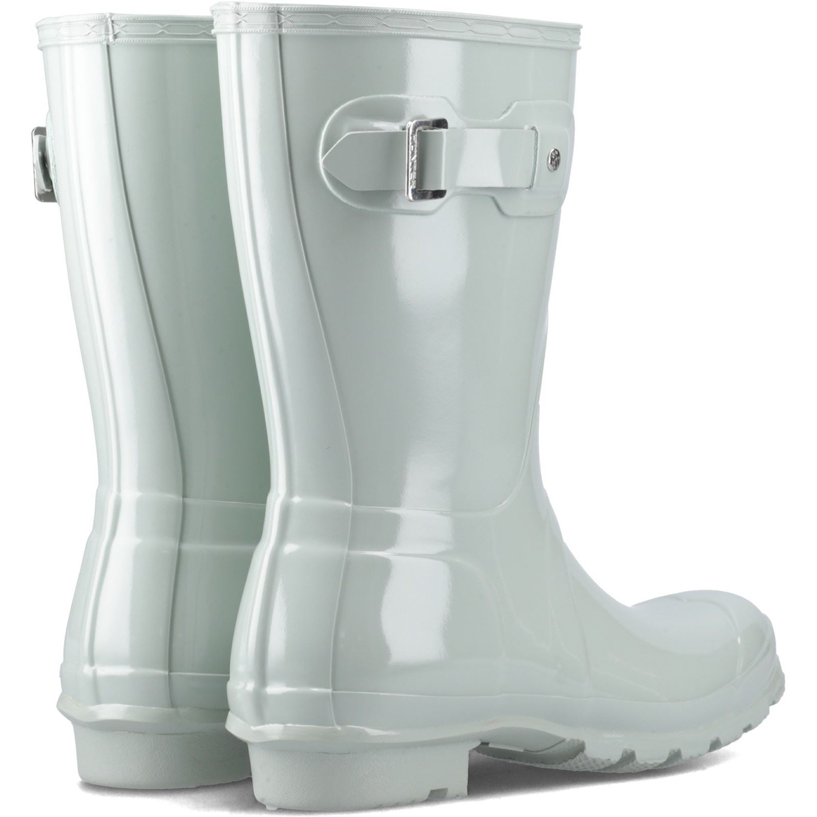 Hunter Original Short Bottes En Caoutchouc Pour Femmes De Couleur Vert D'eau