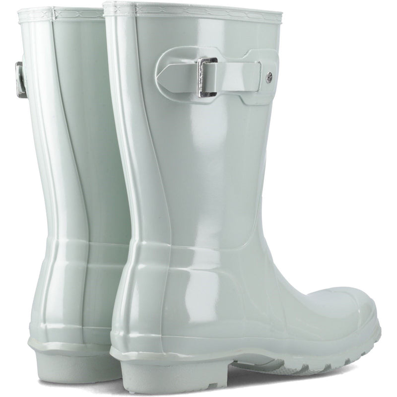 Hunter Original Short Bottes En Caoutchouc Pour Femmes De Couleur Vert D'eau