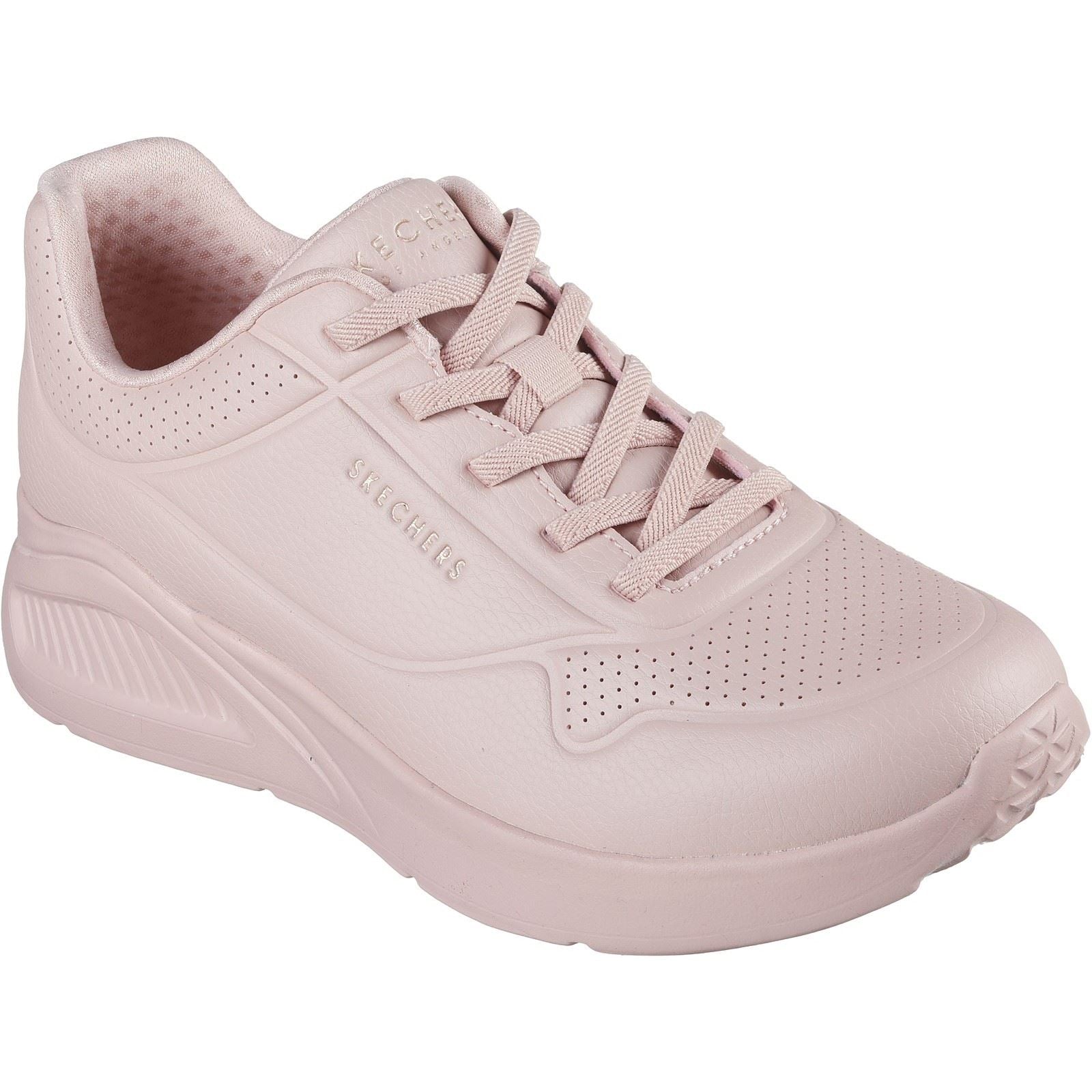 Skechers Uno Lite Lite Work Sneakers Rose Pour Femmes En Synthétique