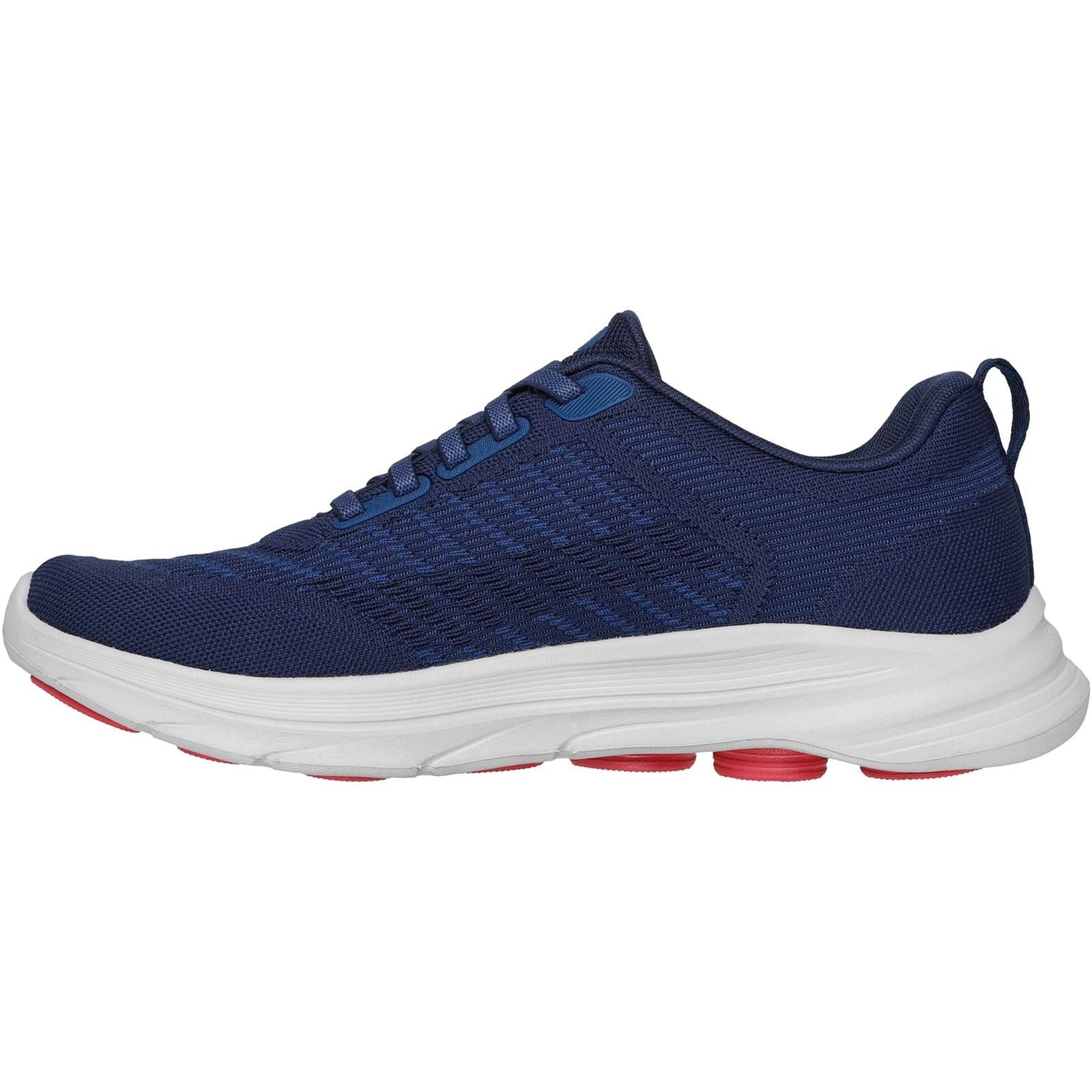 Skechers GO Walk 8 Day Baskets En Textile Pour Hommes Bleu Marine/Rouge