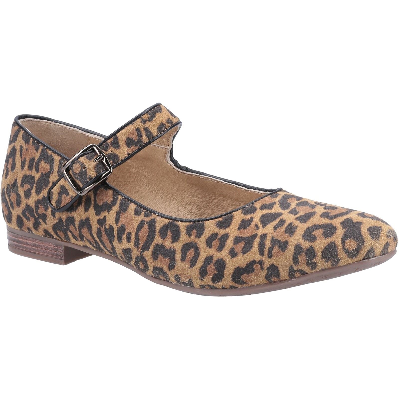 Hush Puppies Melissa Strap Ballerines Léopard Pour Femmes En Daim
