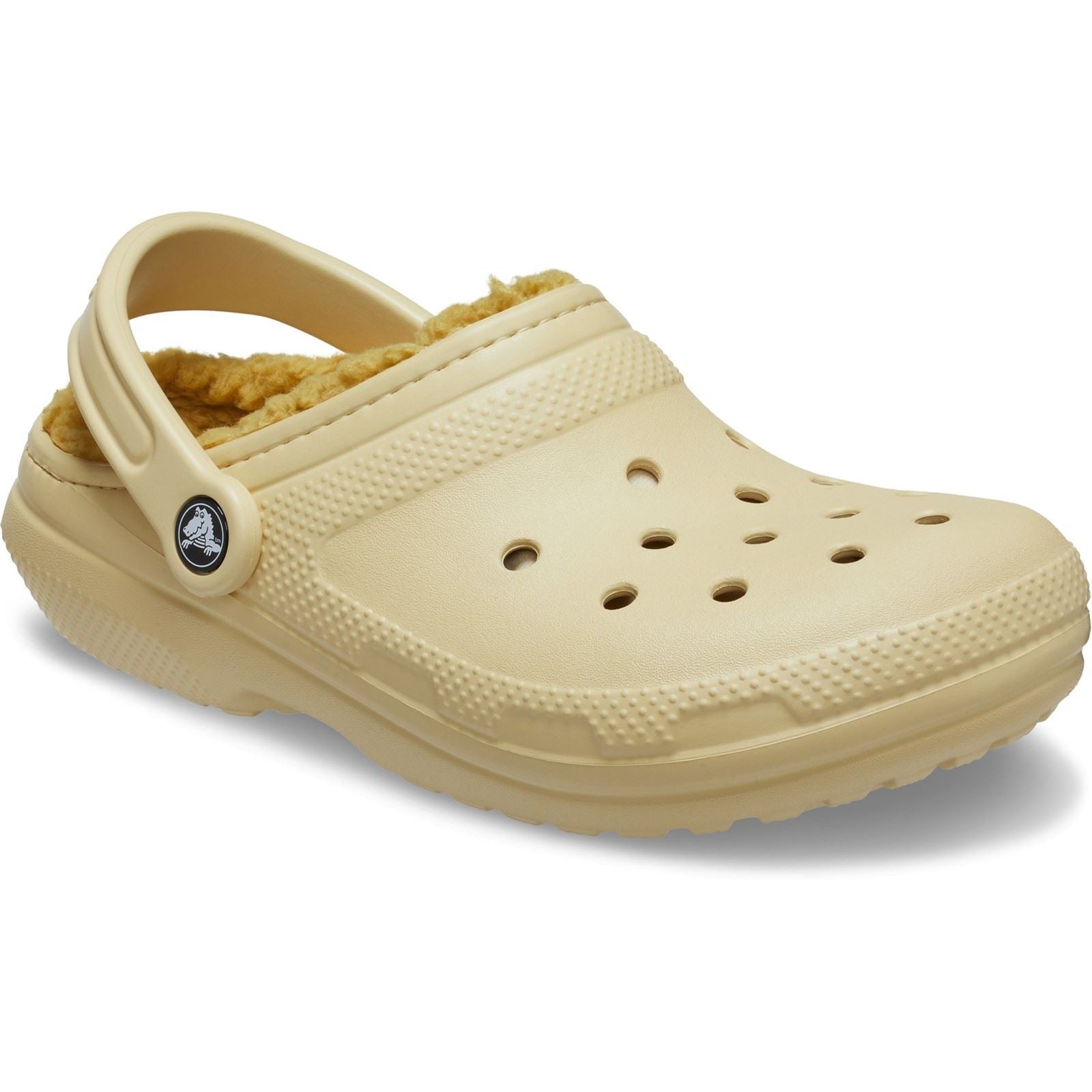 Crocs Classic Lined Sabots En Sésame Pour Hommes En Thermoplastique