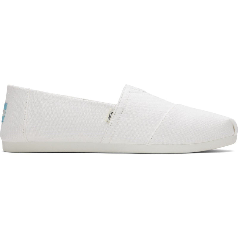 TOMS Alpargata Espadrilles Blanches Pour Hommes En 100% Coton