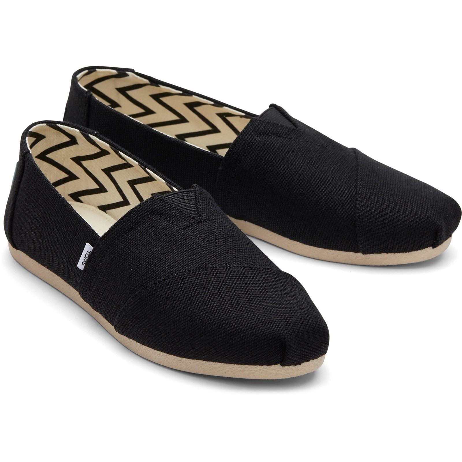 TOMS Alpargata Classic Espadrilles Noires En Coton Pour Femmes