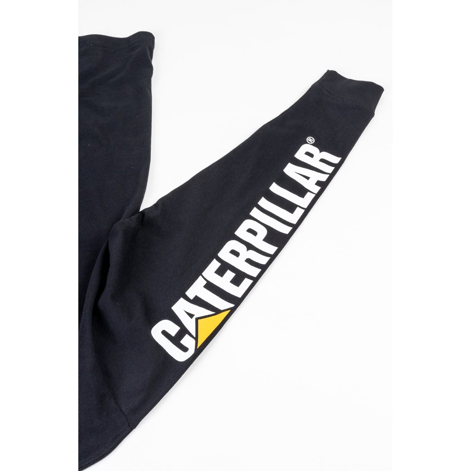 Caterpillar Trademark Banner Long Sleeve T-Shirt Noir En Coton Pour Homme