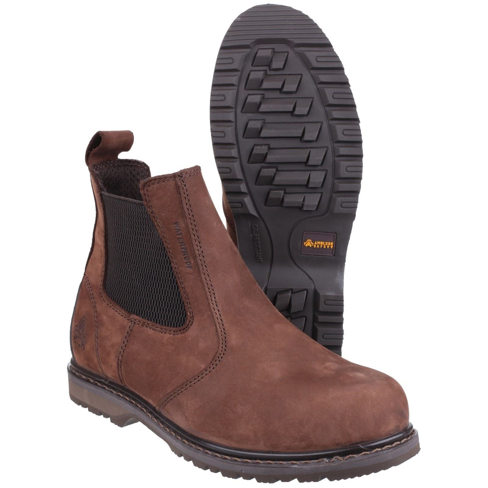 Amblers Safety Bottes De Sécurité En Cuir Marron As148 Sperrin