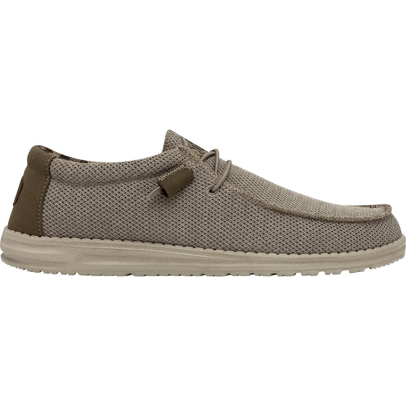HEYDUDE Wally Sox Chaussures Bateau Pour Hommes En Faux Daim Beige
