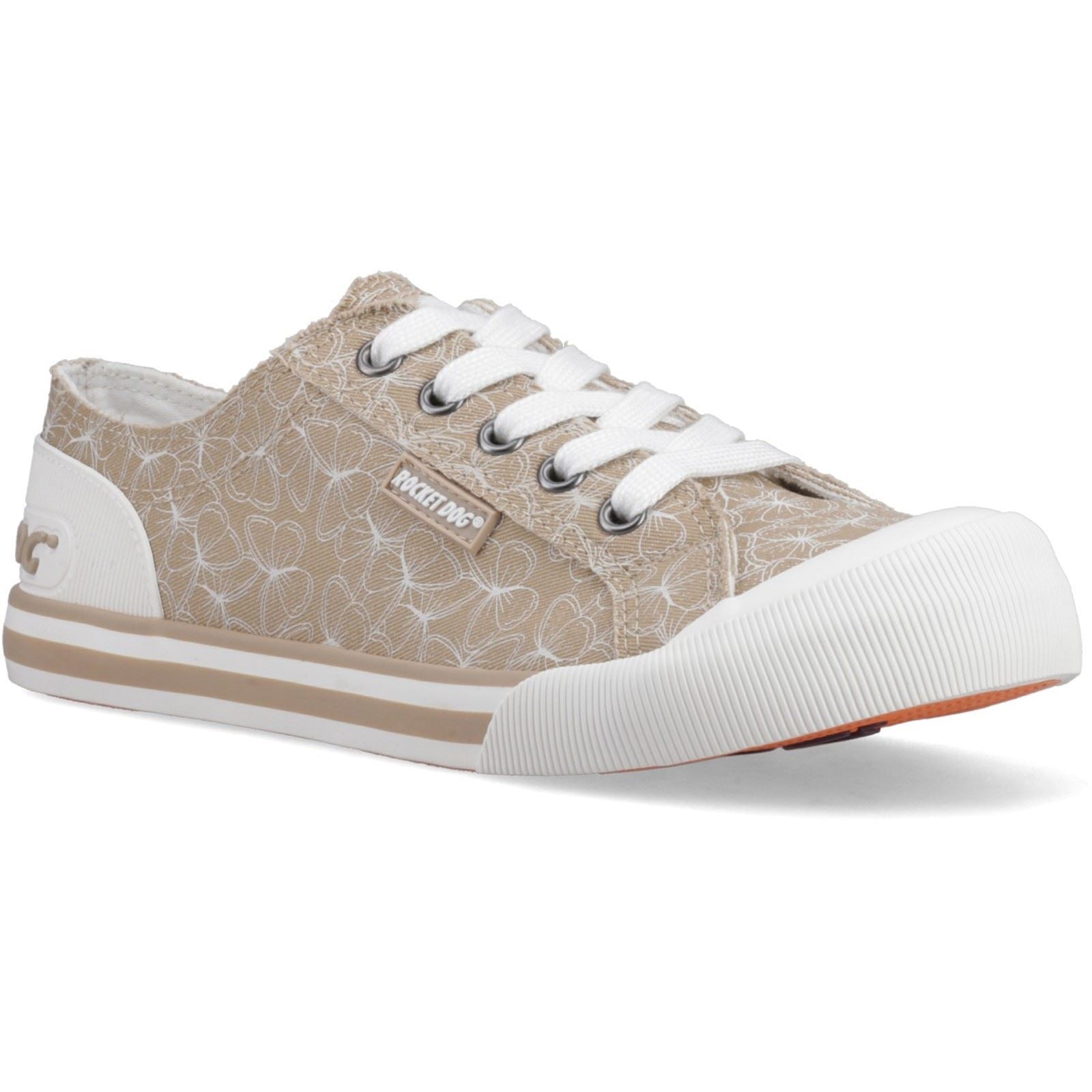 Rocket Dog Jazzin Mariposa Baskets Féminines En Toile Beige
