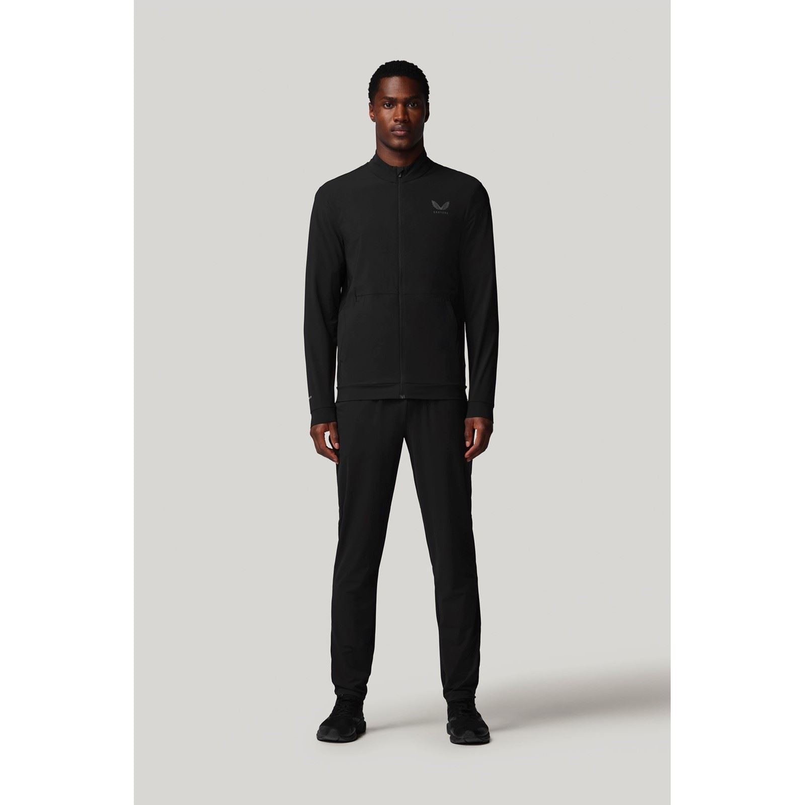 Castore Tech Training Vestes De Survêtement Noires Pour Hommes