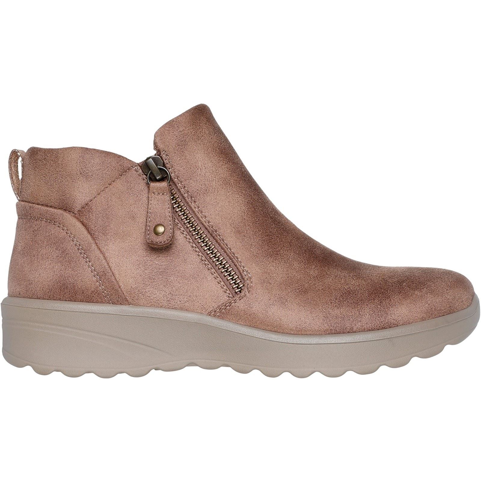 Skechers Lovely Vibe Fall In Bloom Chaussures De Cheville D'hiver Pour Femmes En Textile Champignon