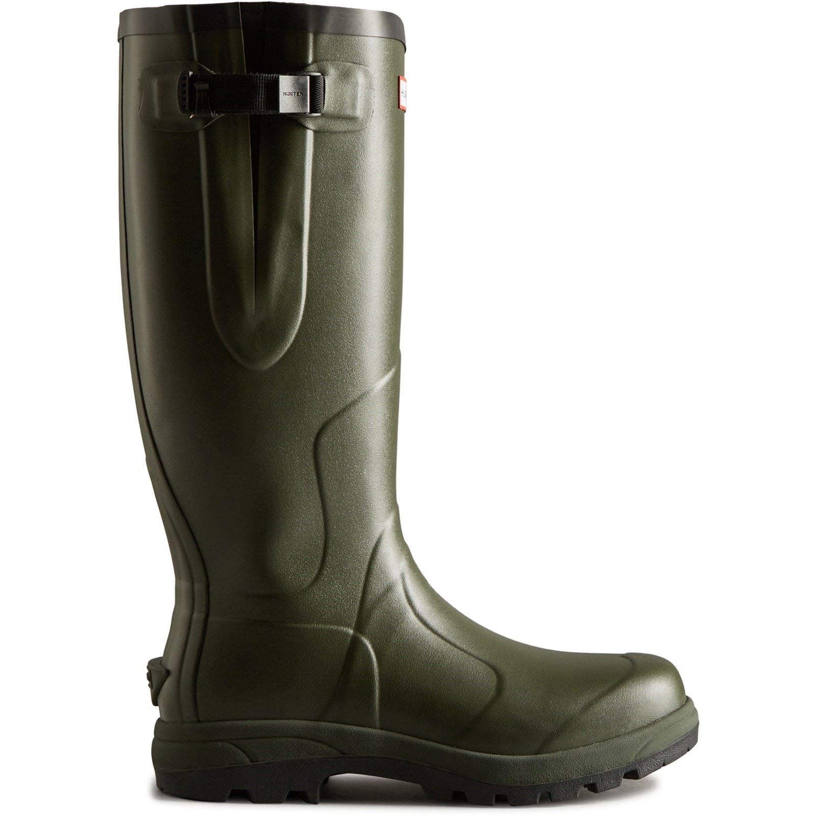 Hunter Balmoral Adjustable Classic Bottes En Caoutchouc Olive Foncé