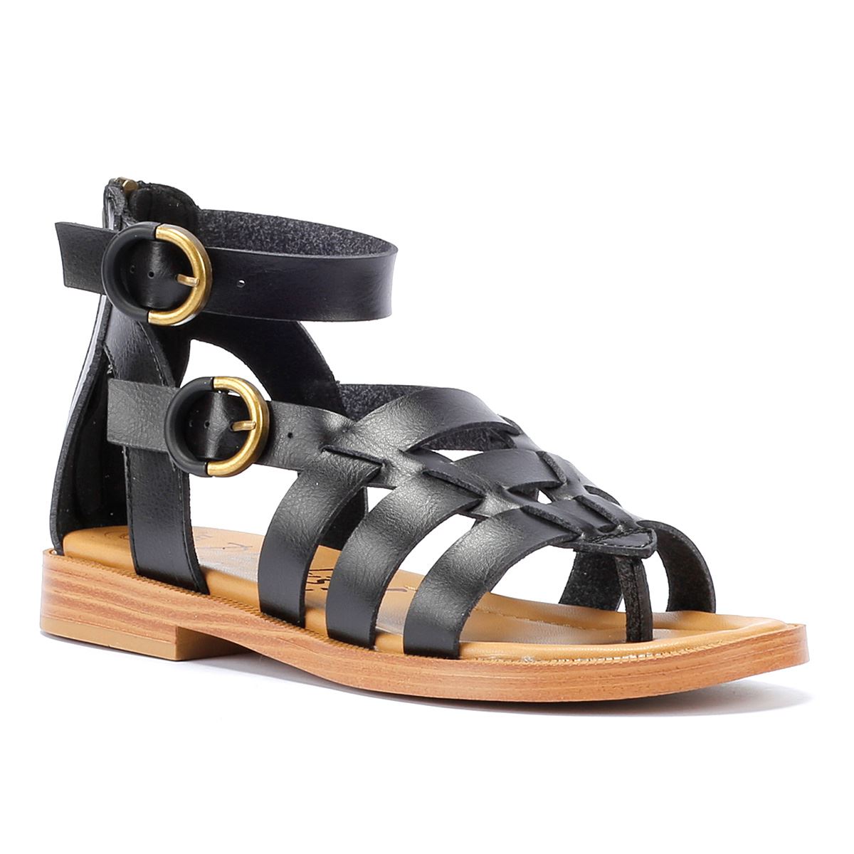 Blowfish Malibu Audah Sandales Noires Pour Femmes