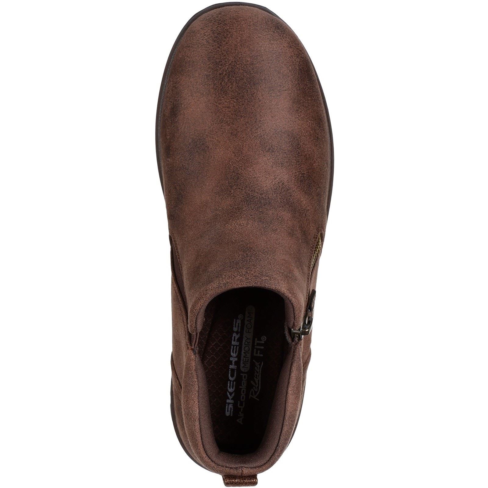Skechers Lovely Vibe Fall In Bloom Chaussures Bottines D'hiver Pour Femmes En Toile De Chocolat