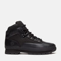 Timberland Euro Hiker Workwear I Blackout Bottes En Cuir Noires Pour Hommes