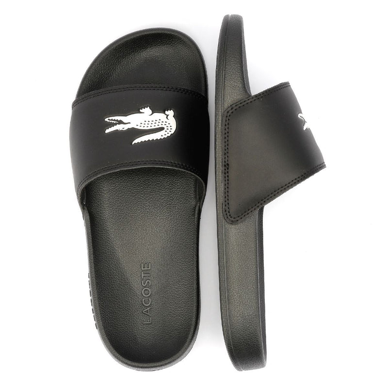 Lacoste Serve Slide 0.0 Sandales Noires Pour Femmes